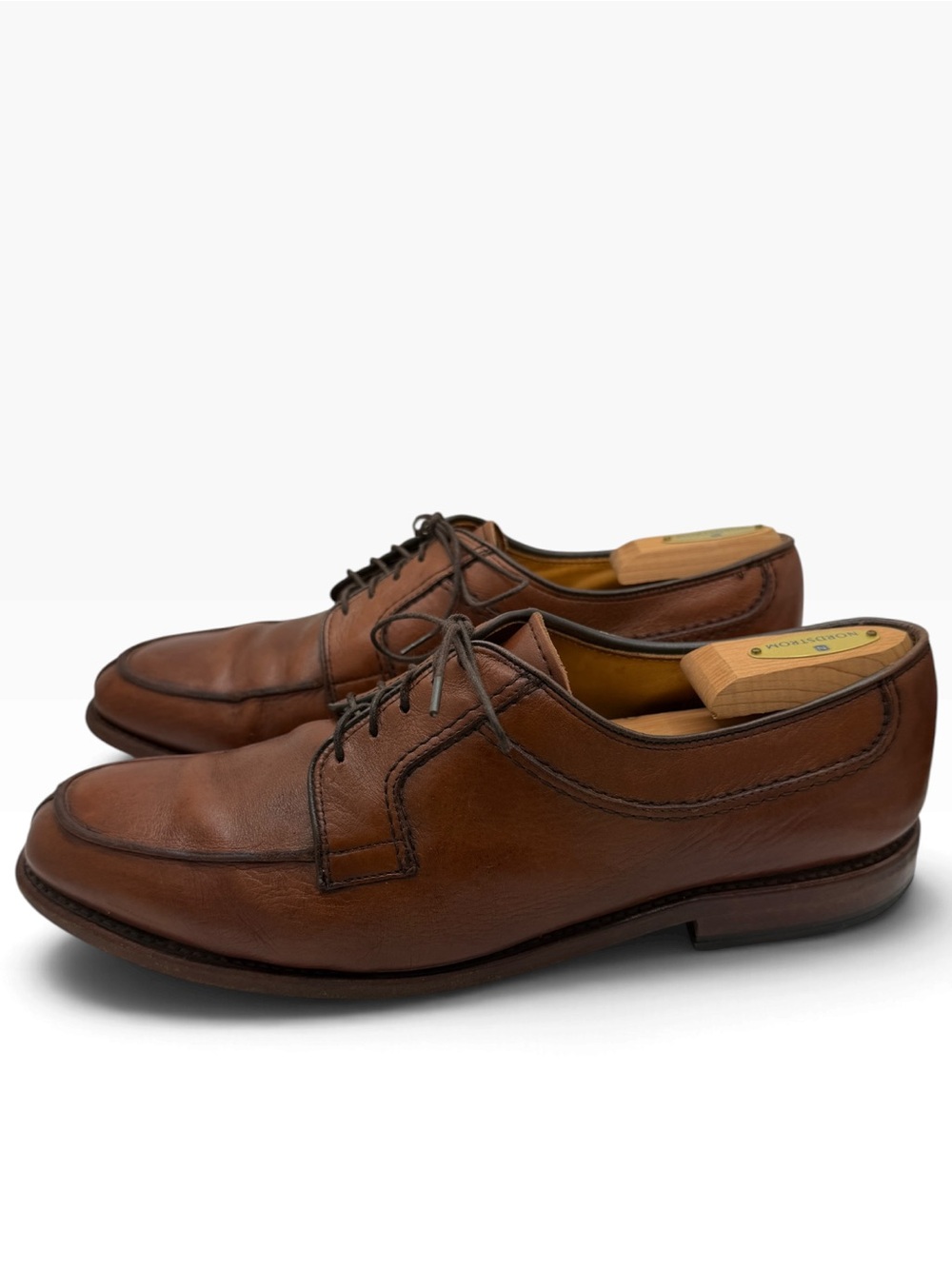 Allen Edmonds Brown Leather Derby Lace-Up Shoes